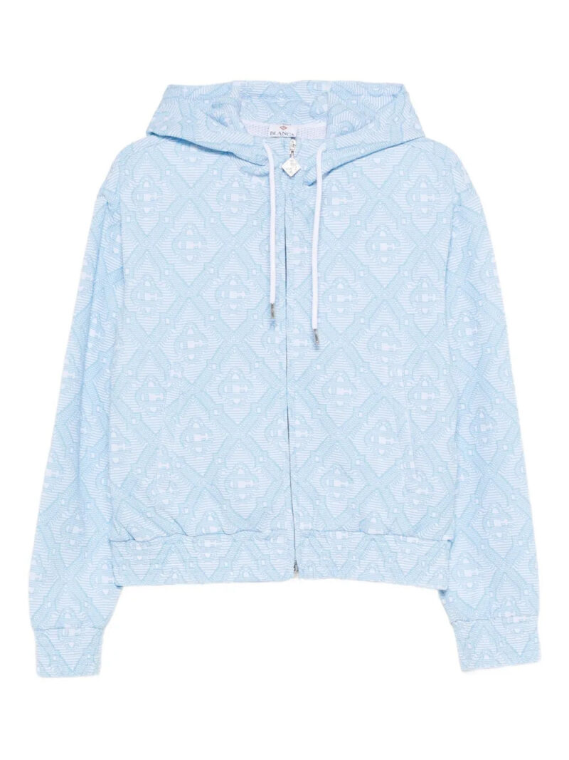 Casablanca  patterned hoodie