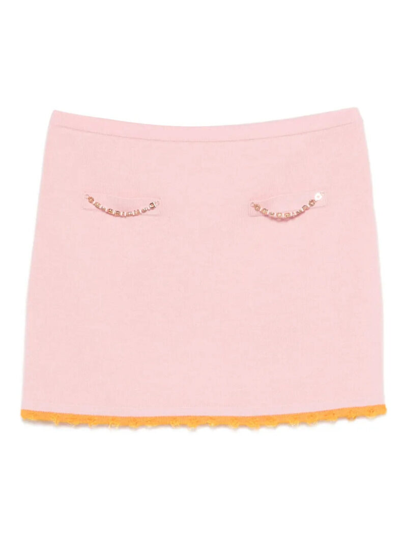 Casablanca  logo-embellishment mini skirt