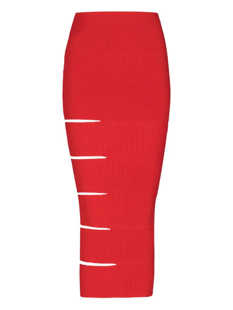 Balmain  cut-out knitted skirt
