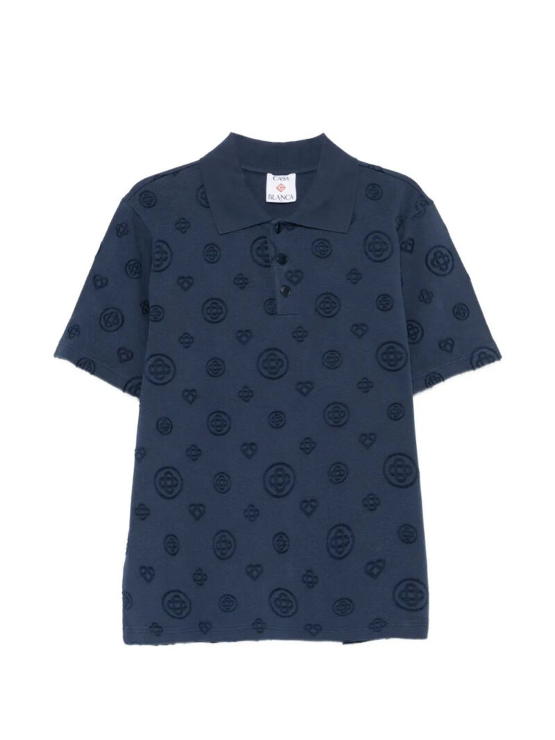 Casablanca  monogram polo shirt
