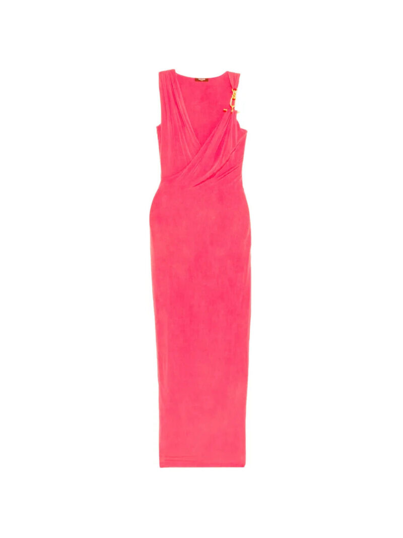 Balmain  draped-effect sleeveless dress