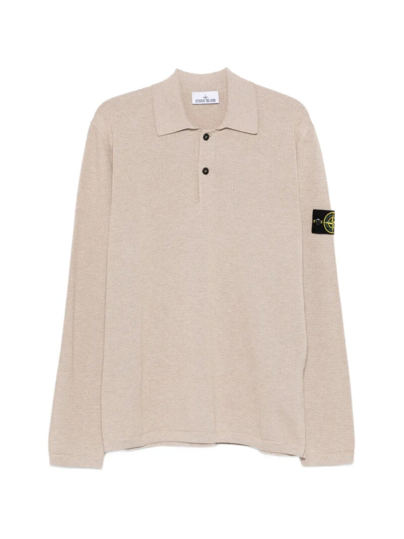 ason Stone Island  logo-patch polo shirt