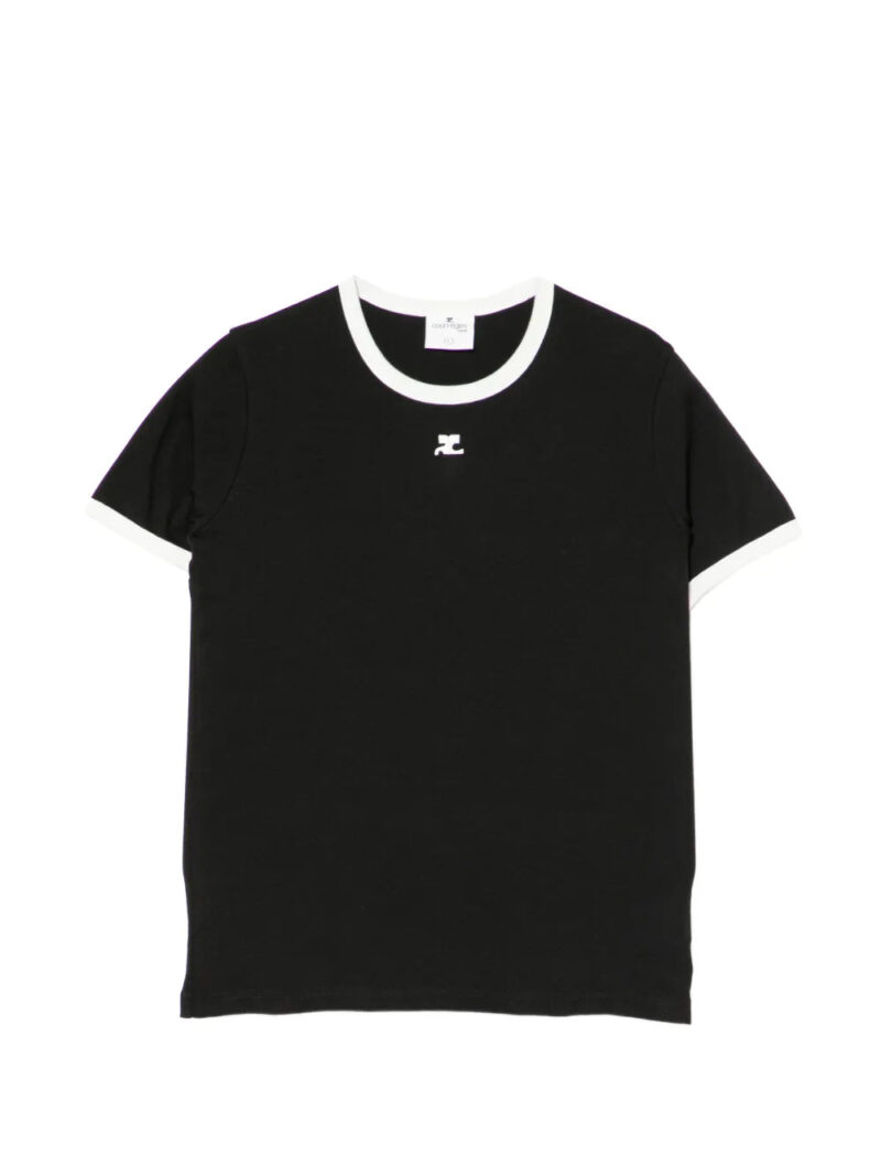Courrèges  logo-embroidered T-shirt