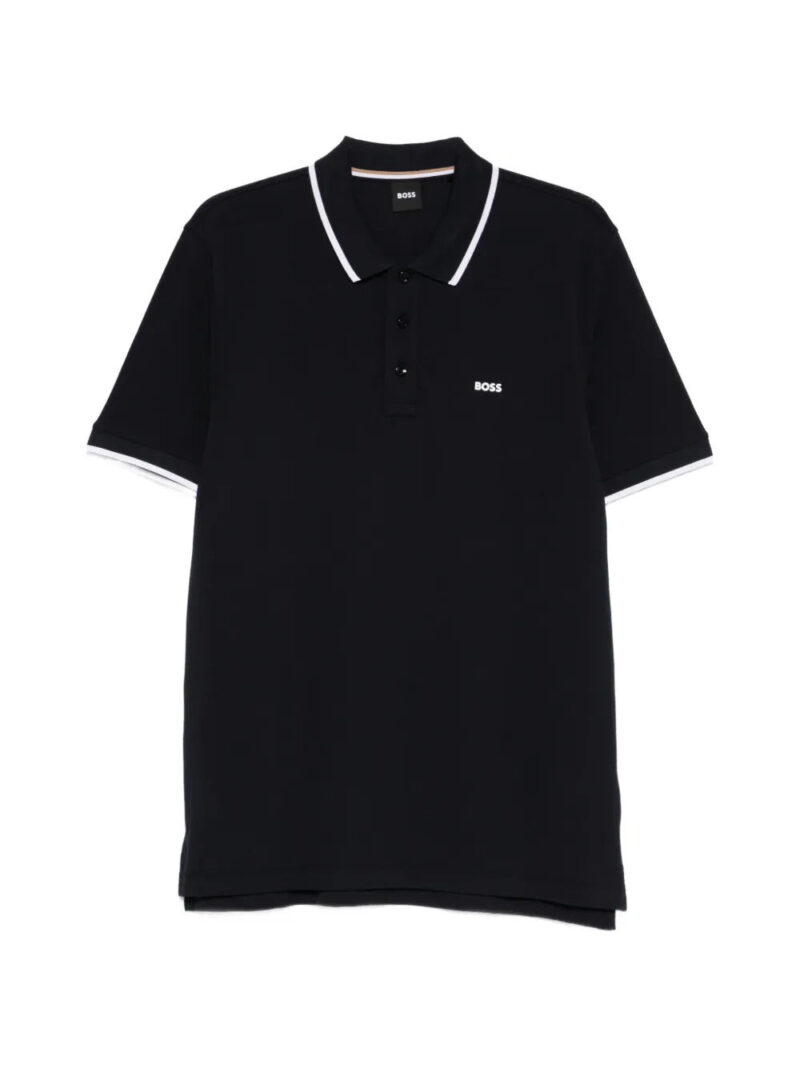 BOSS  tipped short-sleeve polo shirt
