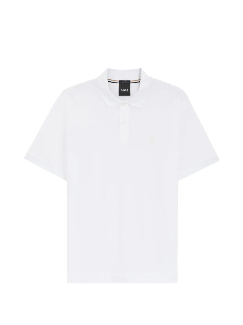 BOSS  logo-detail polo shirt