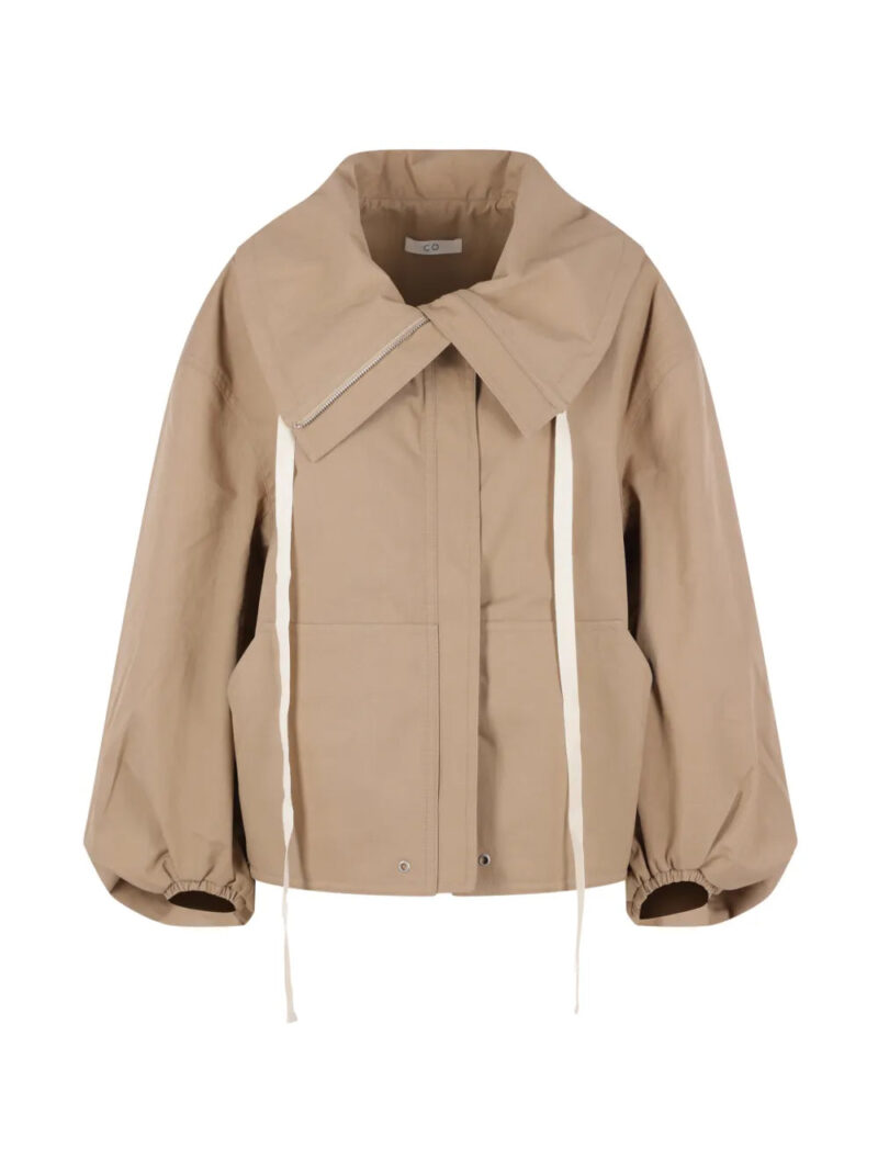 Co  zip-up collared jacket