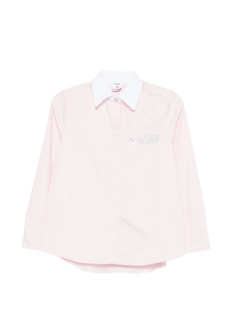Casablanca crystal-embellishment shir