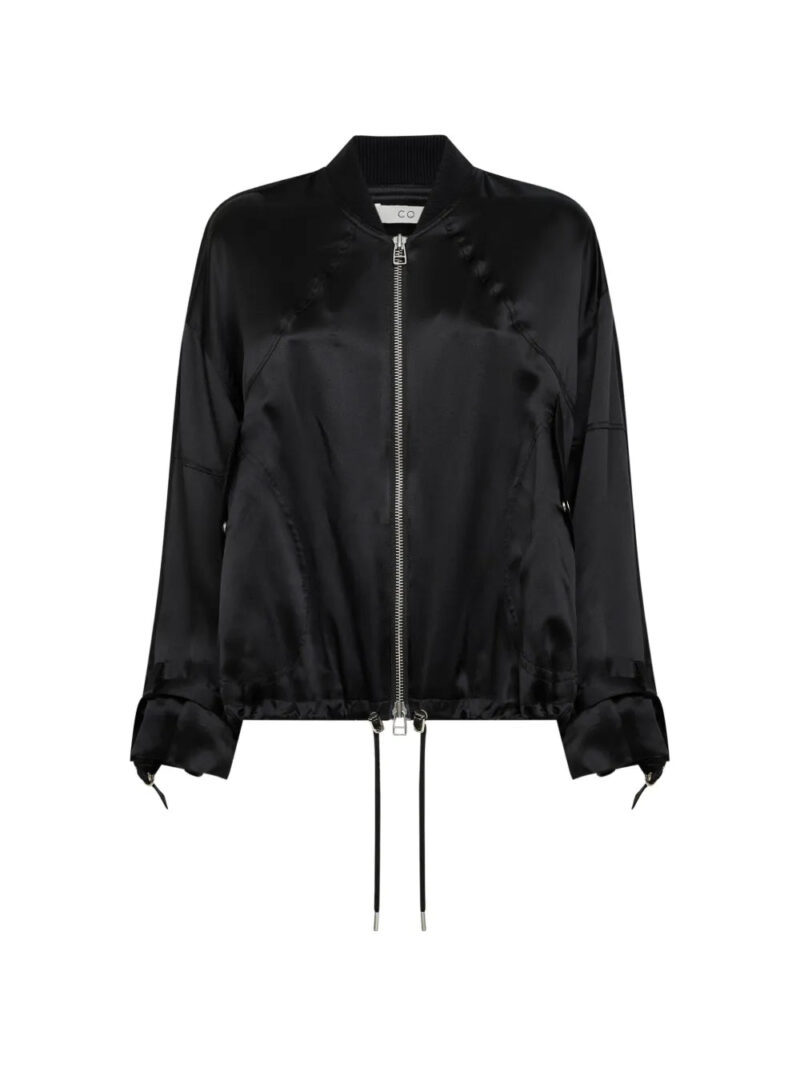 Co  drawstrings-hem jacket