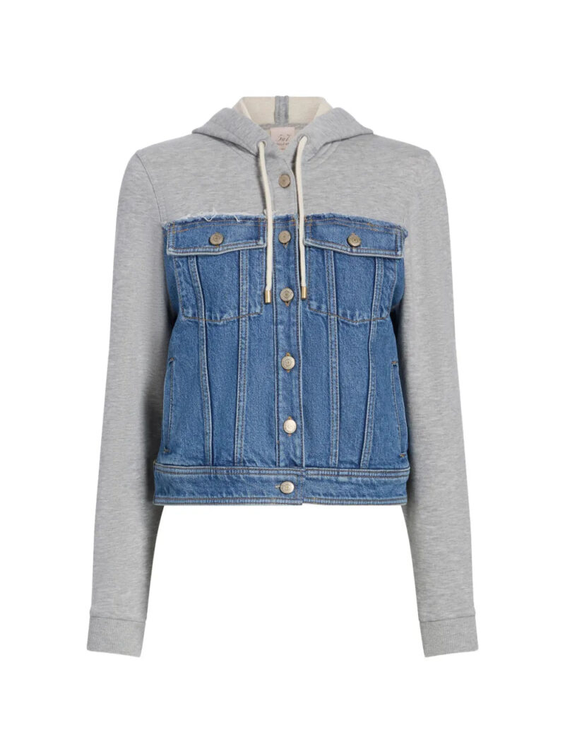 Cinq A Sept  Sutton hooded denim jacket