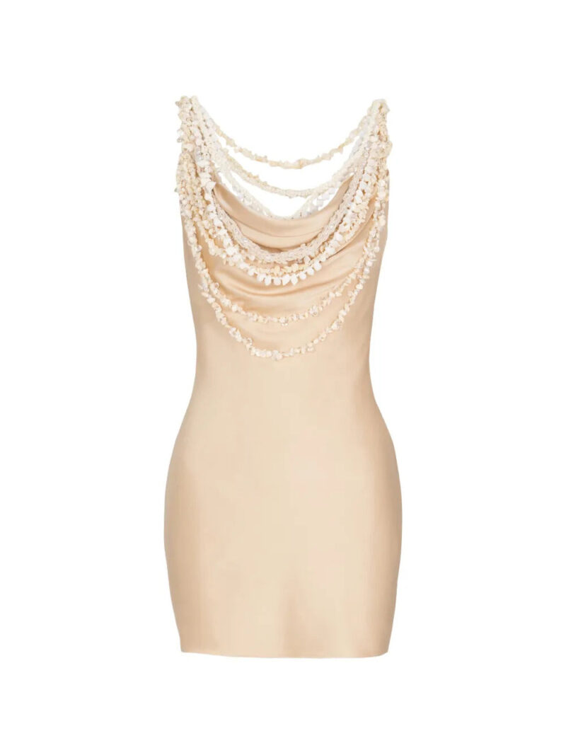 Balmain  shell-embellished mini dress