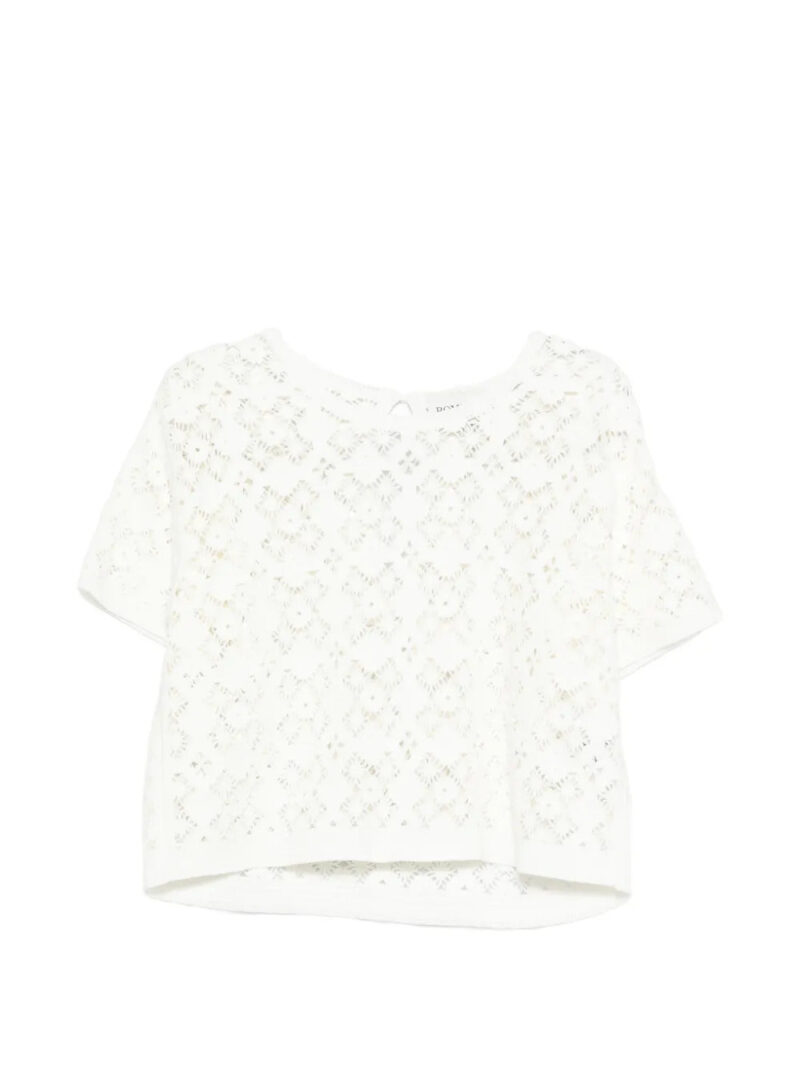 BOMPARD  openwork crochet blouse