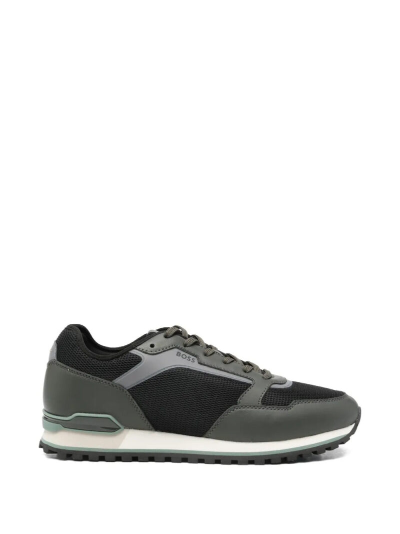 BOSS  lace-up panelled sneakers