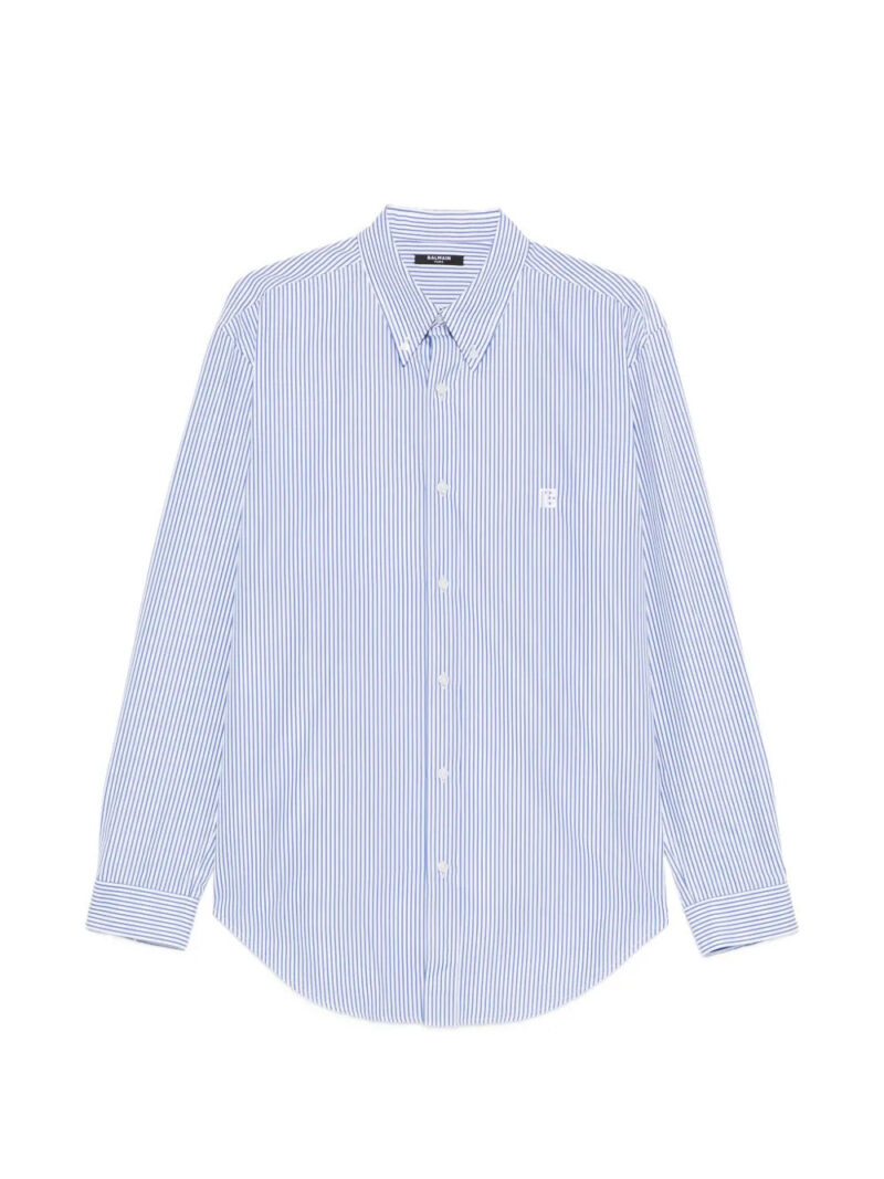 Balmain  striped-pattern shirt