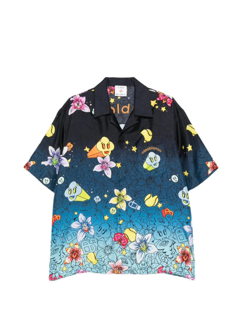 Casablanca  floral-print shirt