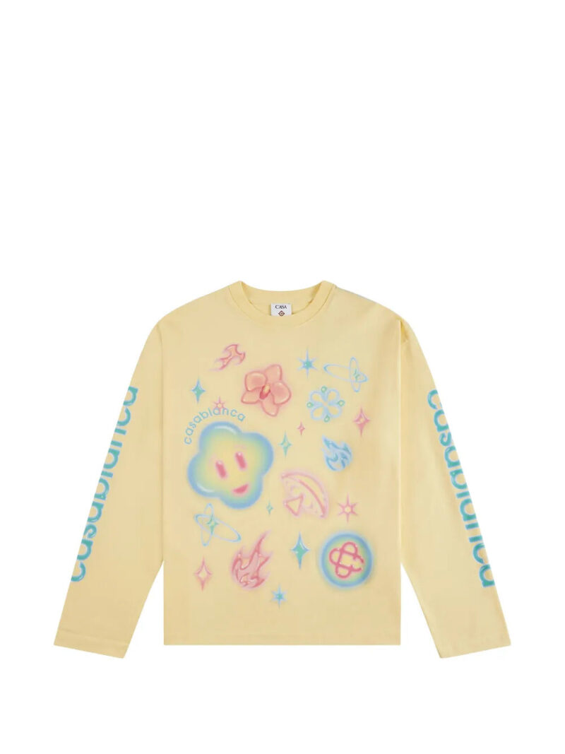 Casablanca  Airbrush icons long-sleeve T-shirt
