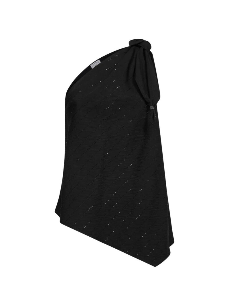 Brunello Cucinelli  sequin-embellished asymmetric blouse
