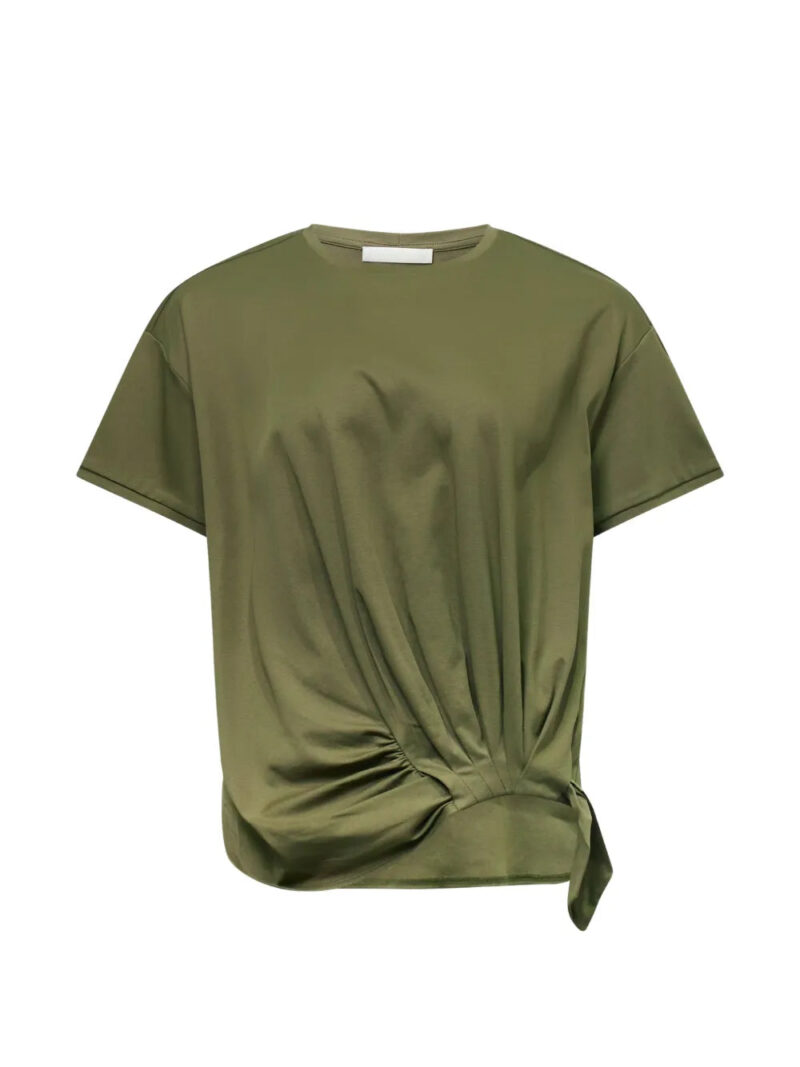 Club21  sheen knotted cotton T-shirt