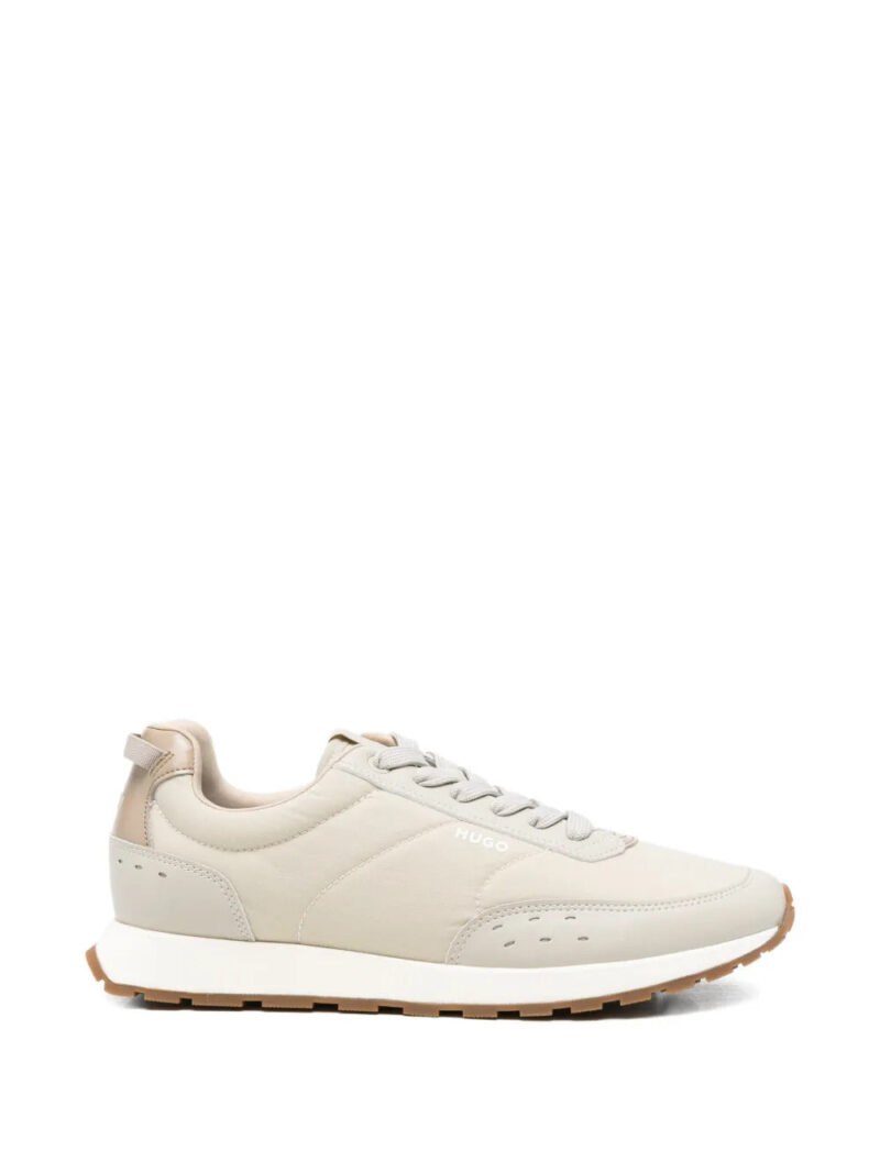 BOSS  logo quilted leather sneakers
