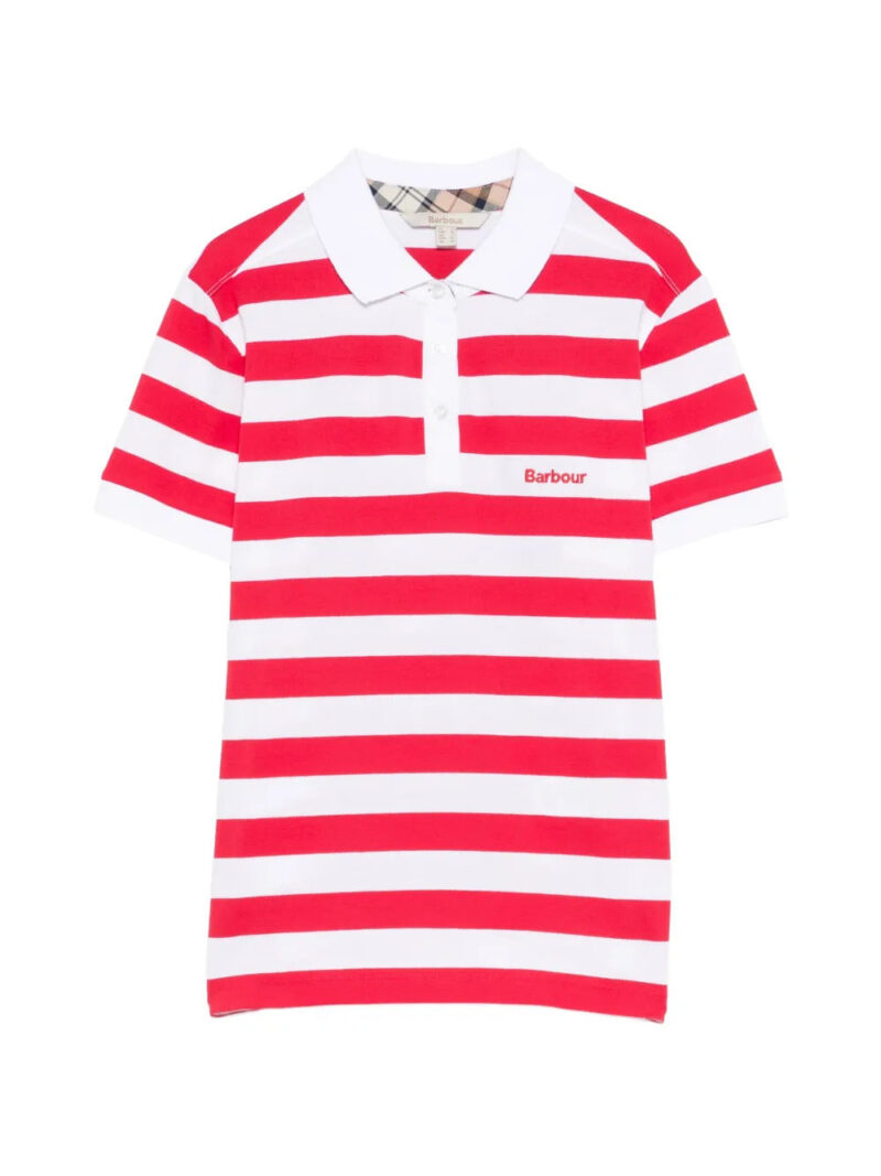 Barbour  striped polo top