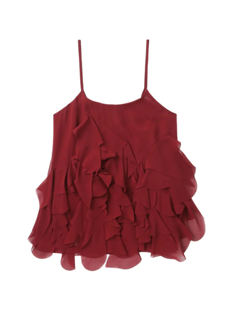 Comme Des Garçons Comme Des Garçons  ruffled spaghetti-strap top