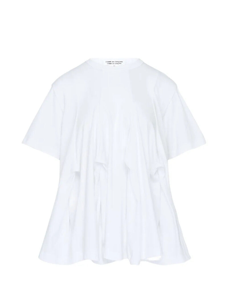 Comme Des Garçons Comme Des Garçons  pleated flared T-shirt