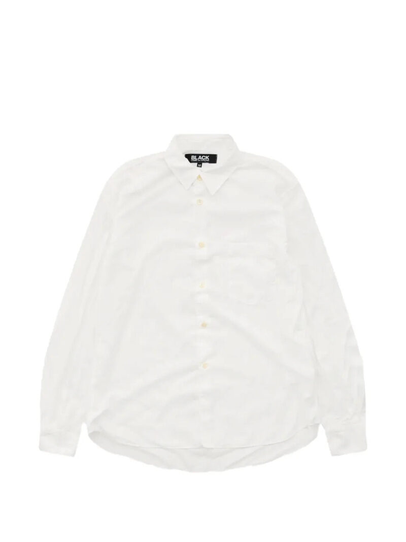 Black Comme Des Garçons  patch-pocket shirt