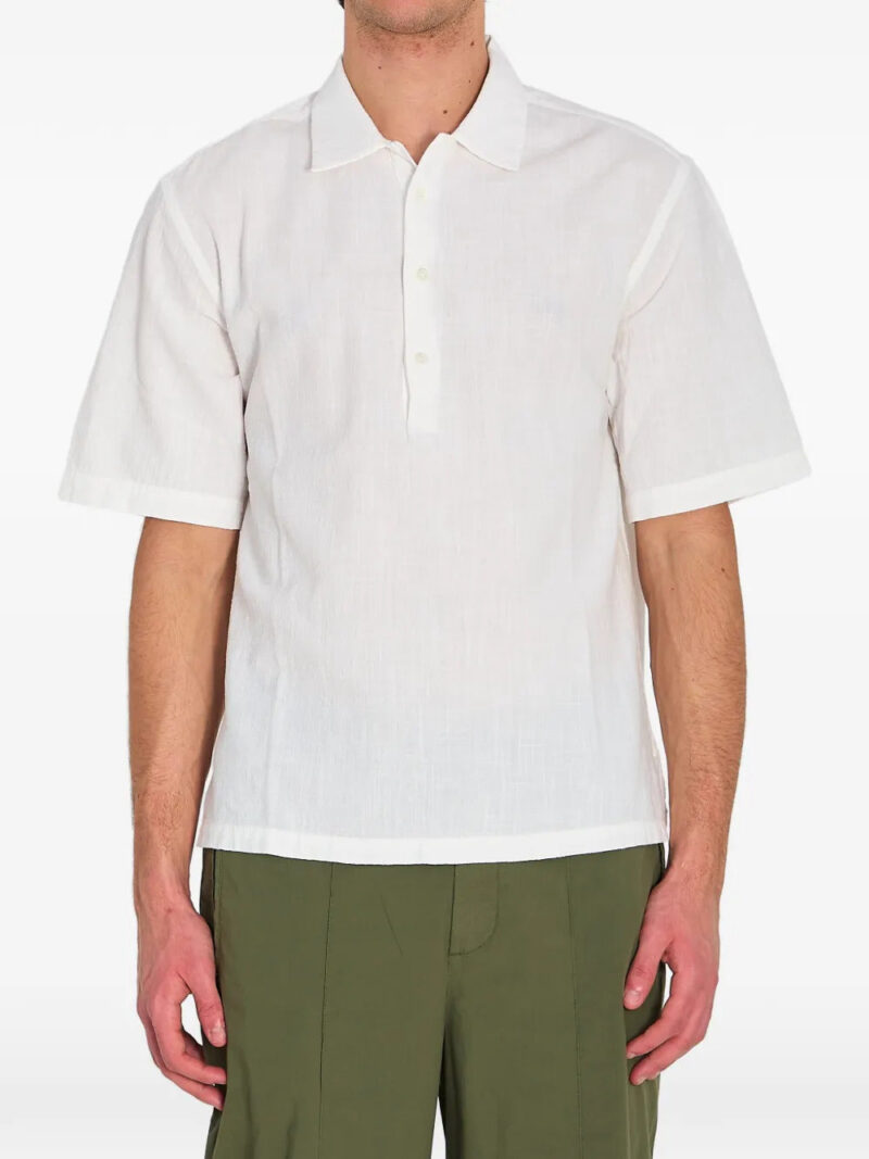 Barena  Mola Lanchin crinkled short-sleeved shirt