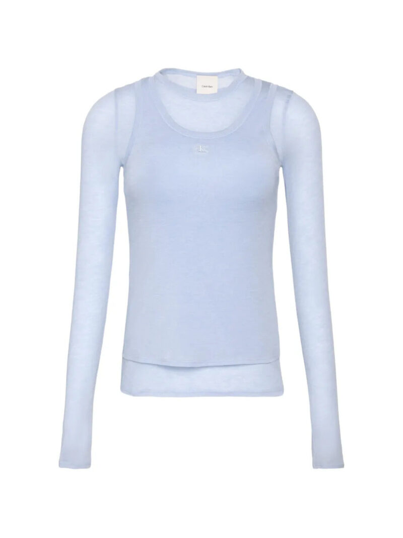 Calvin Klein  long-sleeve double-layer T-shirt