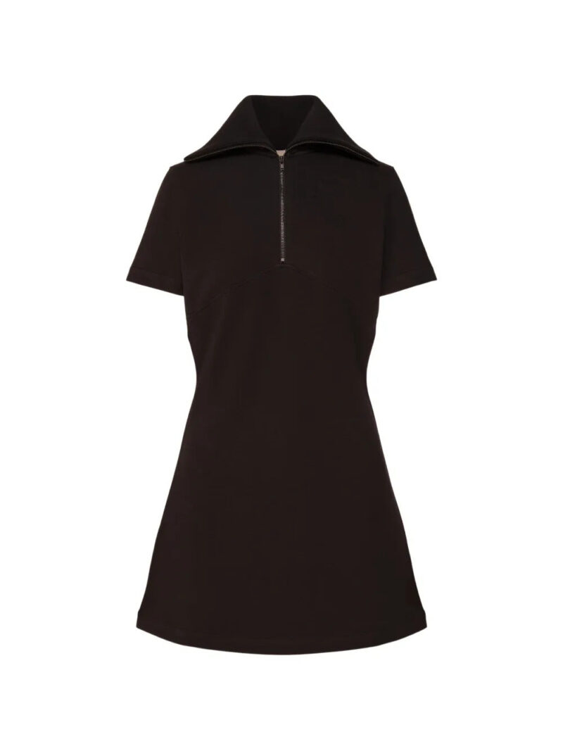 Calvin Klein  zipped polo-collar short-sleeve mini dress