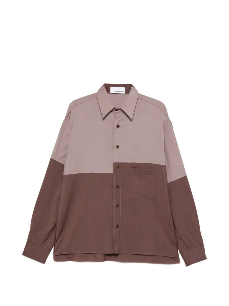 Costumein  colour-block pocket shirt