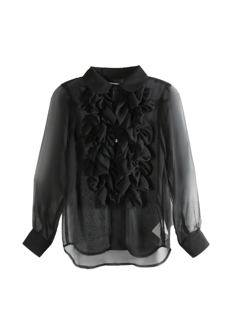 Comme Des Garçons Comme Des Garçons  ruffled collared top