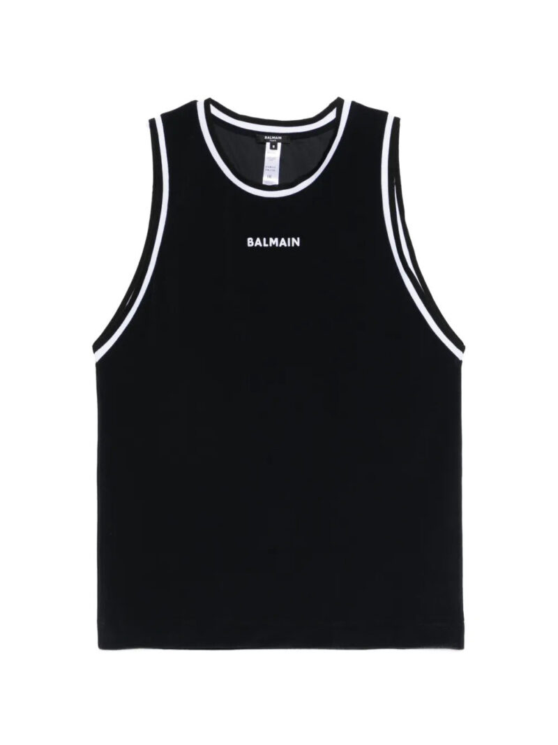 Balmain  contrast-trim mini dress