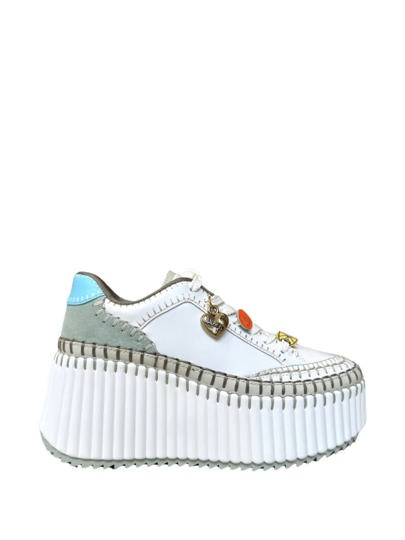 Chloé  Nama wedge-heel sneakers