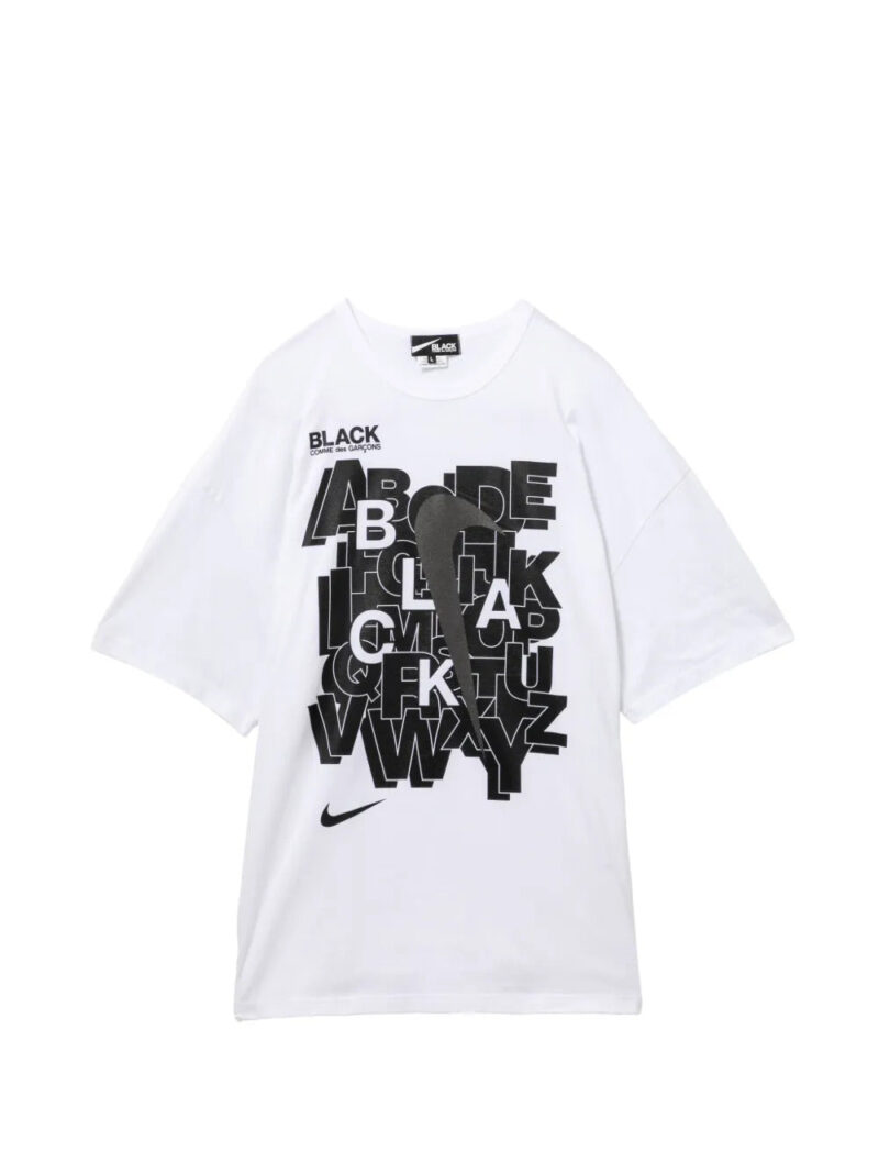 Black Comme Des Garçons  x Nike logo-print T-shirt