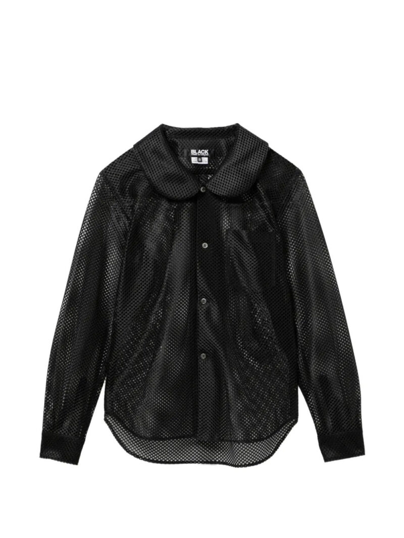 Black Comme Des Garçons  mesh shirt