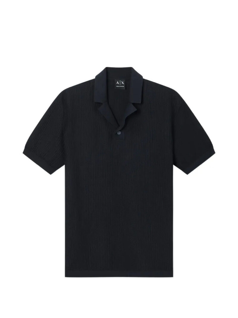 Armani Exchange  button ribbed polo