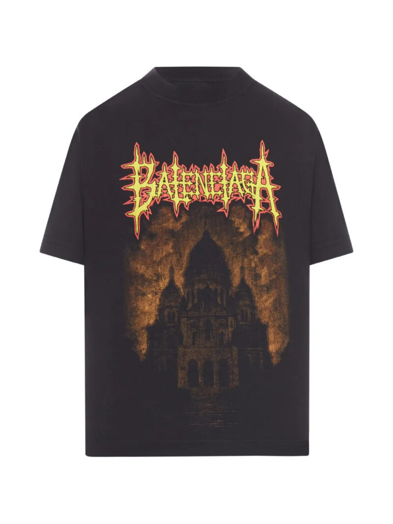 Balenciaga  Sacré Cœur distressed T-shirt