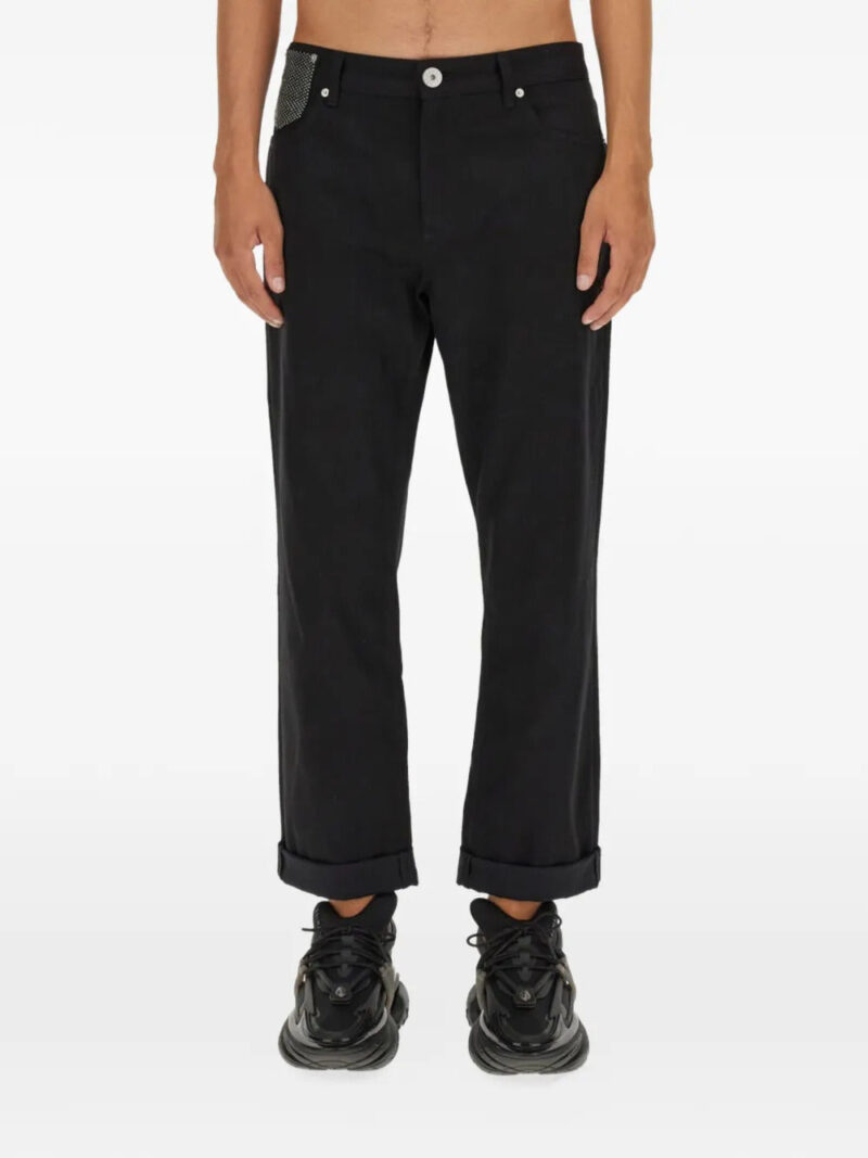 Balmain  cuffed pocket jeans