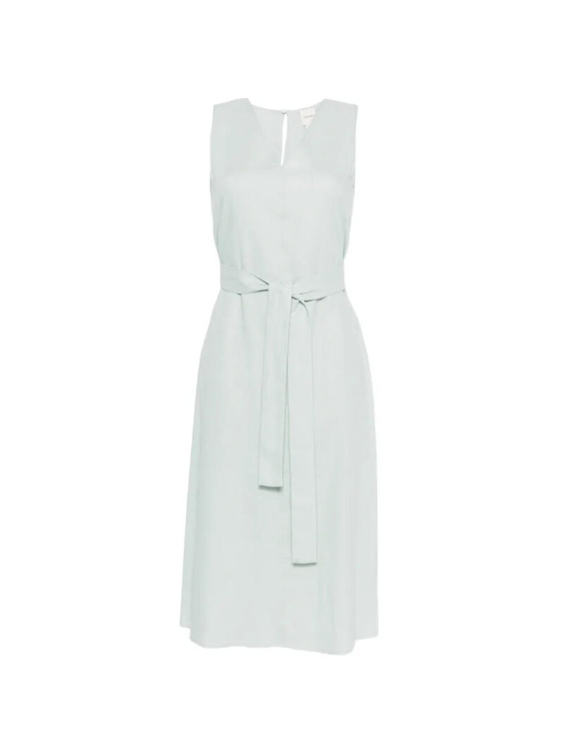 Calvin Klein  V-neck belted midi dress