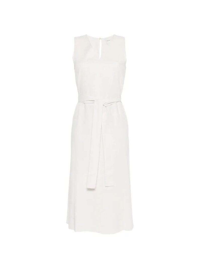Calvin Klein  V-neck belted midi dress