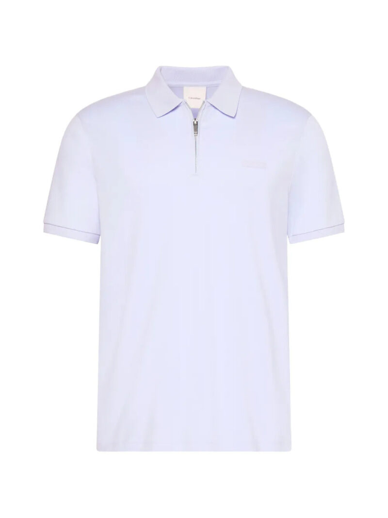 Calvin Klein  zip-fastening logo-patch polo shirt