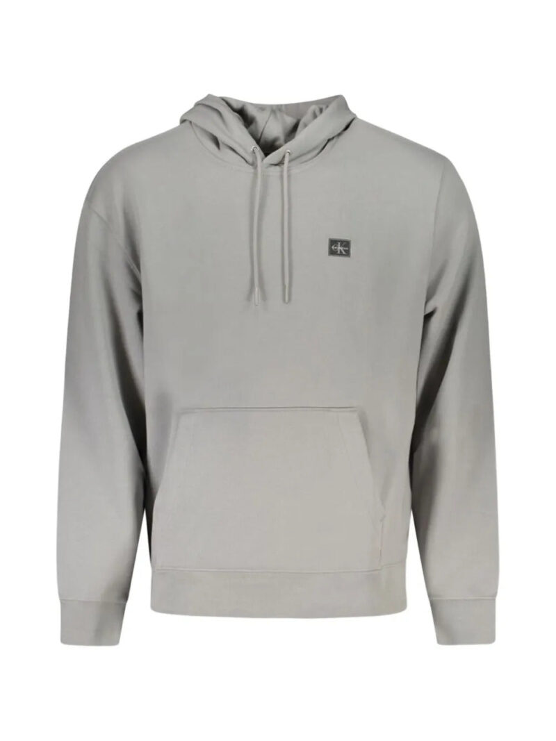 Calvin Klein  logo-patch drawstring hoodie