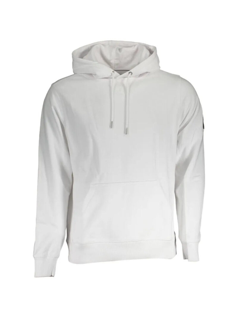Calvin Klein  logo-patch cotton hoodie