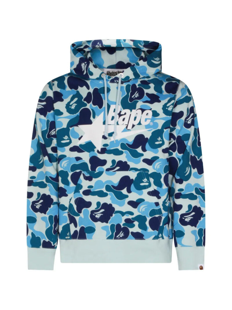 BAPE BLACK by *A BATHING APE®  camouflage-print logo-print hoodie