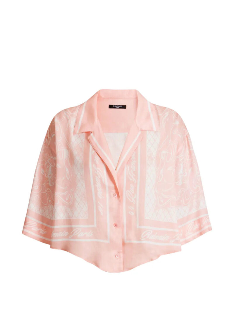 Balmain  printed Foulard pyjama shirt