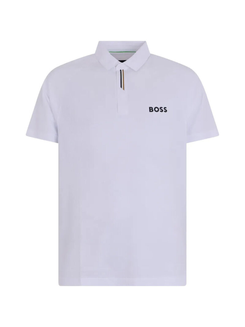 BOSS  logo-detail short-sleeve polo shirt