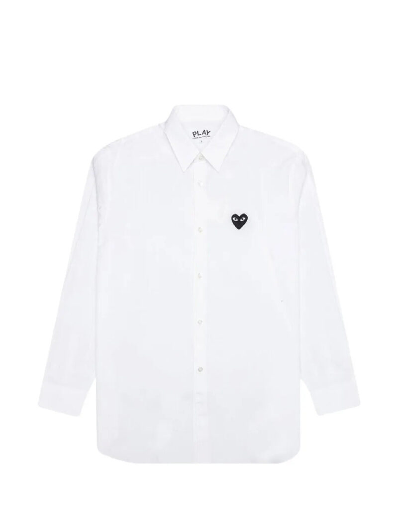 Comme Des Garçons  heart patch shirt
