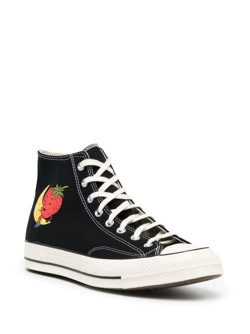 Converse  cartoon-print hi-top sneakers