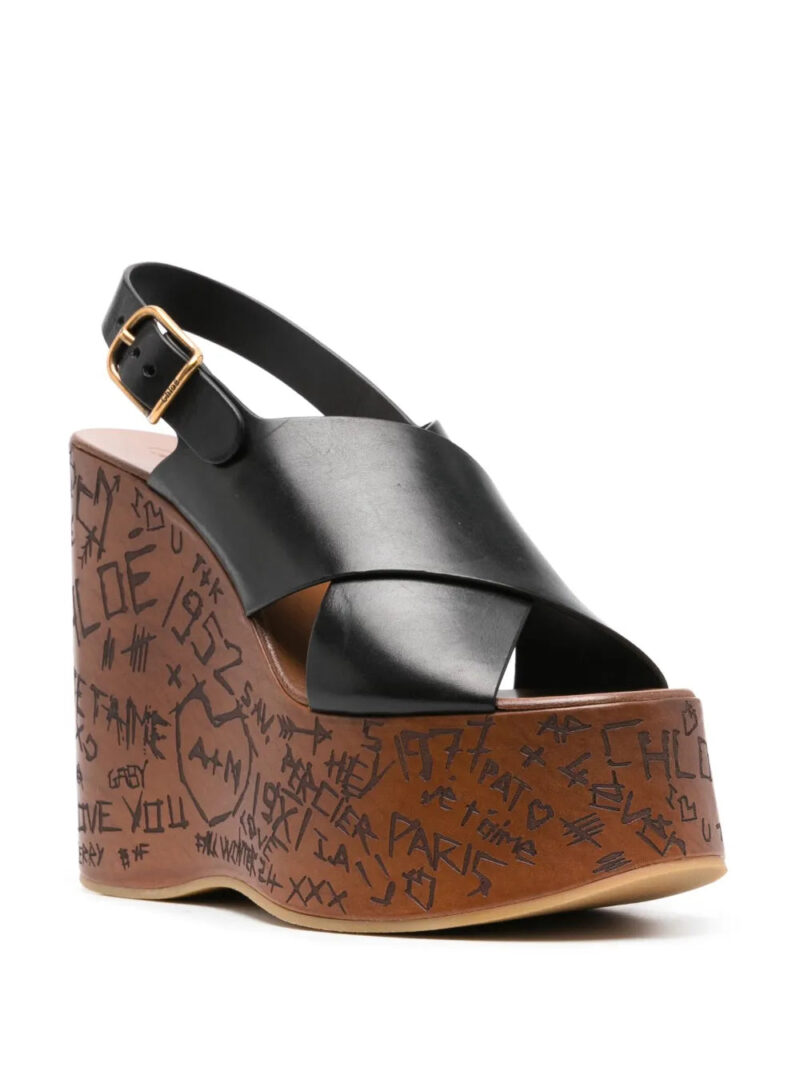 Chloé  130mm Maxime wedge sandals
