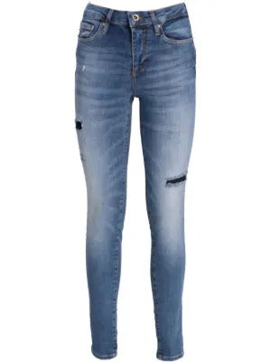 Armani Exchange  distressed skinny jeans